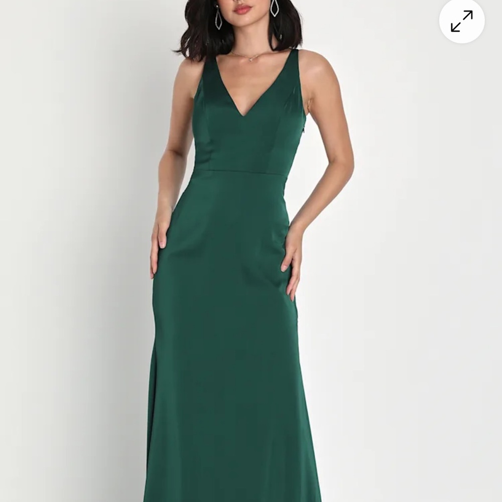 Lulu's Deep Green Maxi Dress